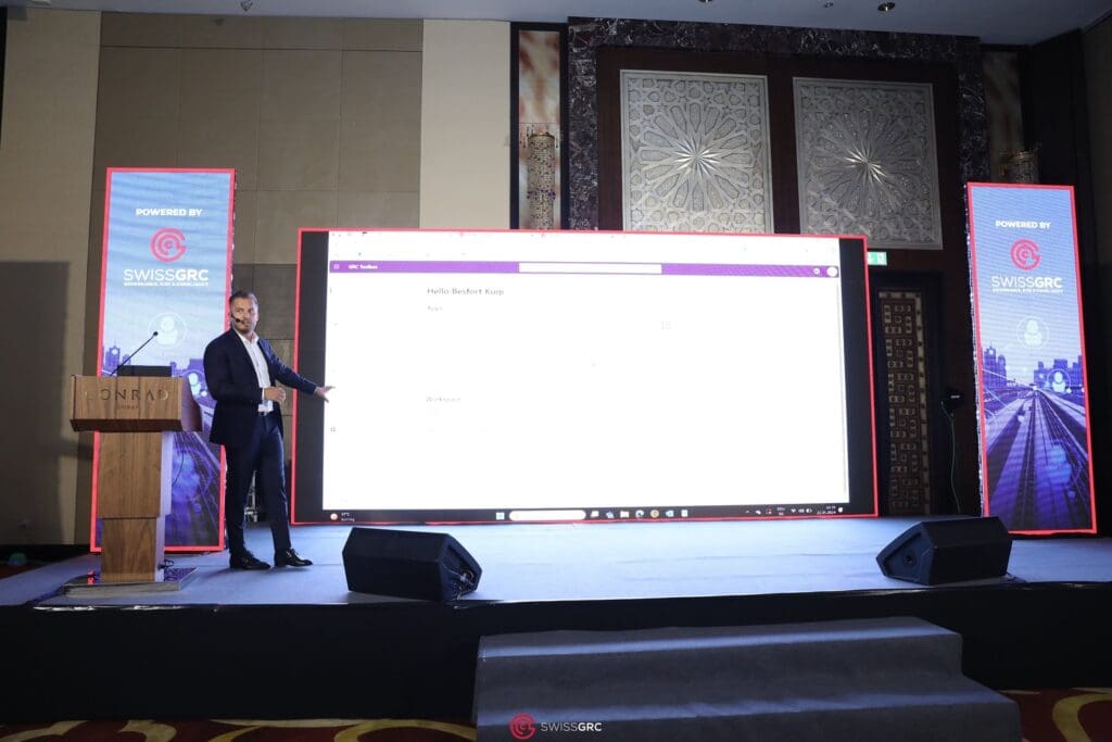 Besfort Kuqi, Co-founder & CEO of Swiss GRC, at GCC GRC DAY 2024