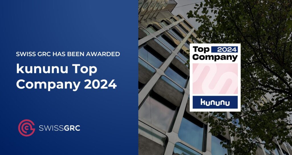Swiss GRC riceve il sigillo kununu Top Company 2024
